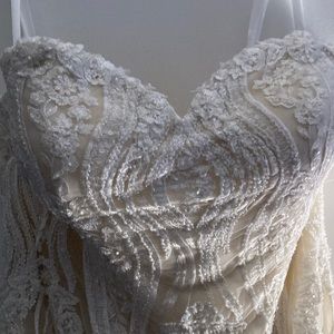 Christina Wu. Ivory/white gold formal/wedding gown. Size 12. NWT. Never worn!